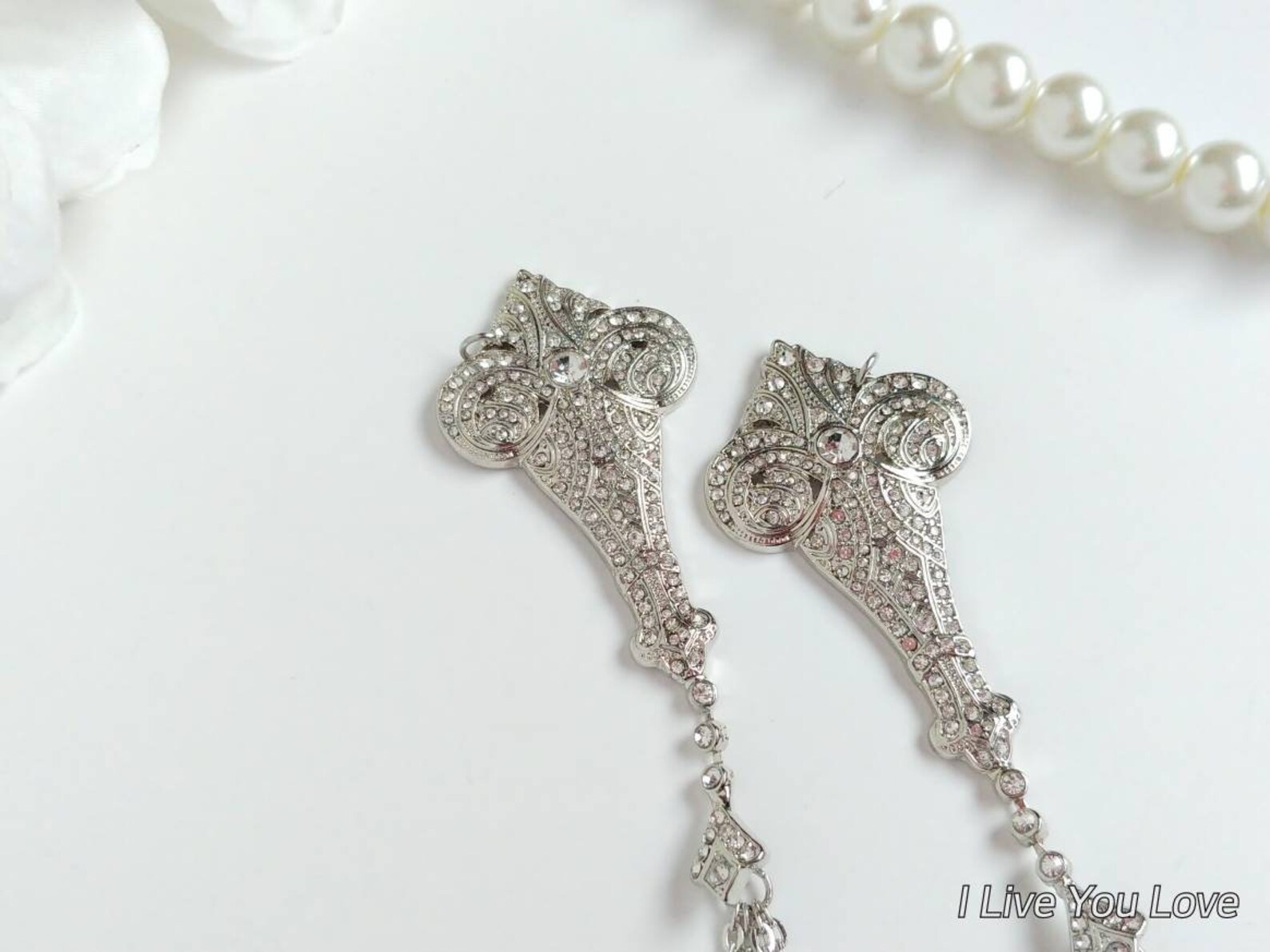 Art Deco Hair Chainsilver Hair Jewelrysilver Hair Etsy