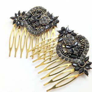 Gothic Hair Comb-Gothic Hair Accessories-Wedding Hair Accessories-Bridal Hair Comb-Goth Hair Accessories-Bridal Hair Piece-Black Hair Comb