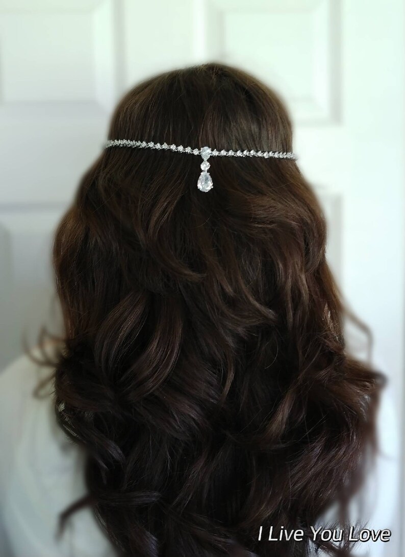bridal hair chain