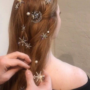 Pearl Hair Pins-Pearl Hair Accessories-Wedding Hair Pin-Bridal Hair Pin-Pearl Headpiece-Gold Pearl Hair Pins-Pearl Hair Set-Pearl Jewelry image 5
