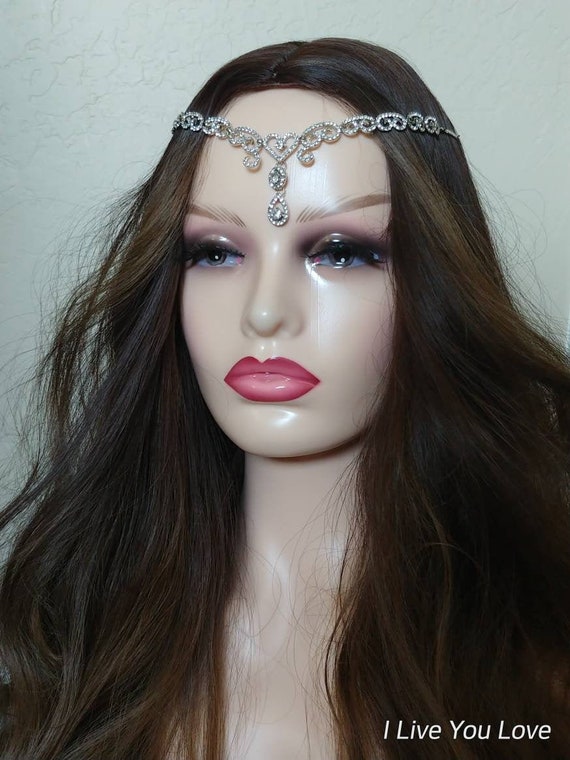 Bride Hair Piecesilver Hair Jewelrysilver Hair Etsy