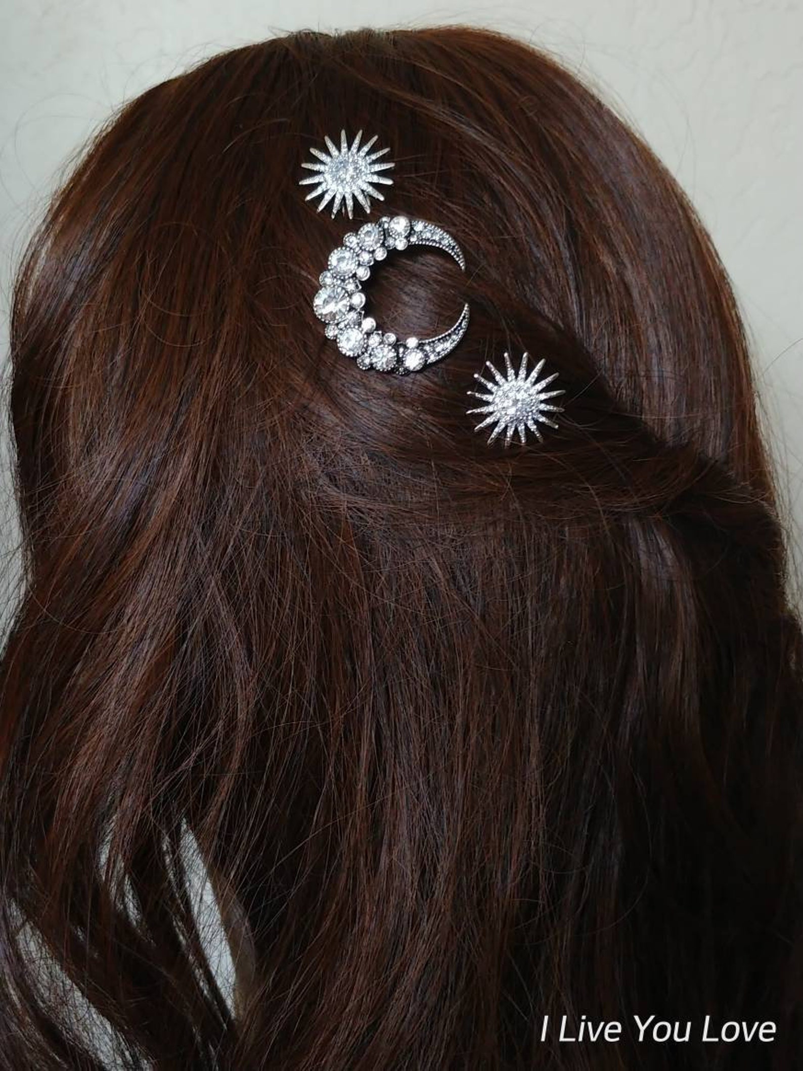 Moon Hair PinBridal Hair AccessoriesWedding Hair Etsy