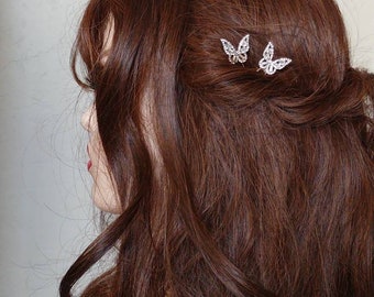 Carved Rhinestone Hair Clip Butterfly Hairpin For Wedding Hair Accessories Carved Rhinestone Hair Clip Butterfly Hairpin For Wedding Hair Accessories