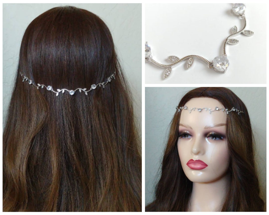 Gold Leaf Hair Accessorybridal Hair Chainbridal Hair Accessoriesboho