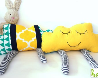 Cloud cushion, pillow cloud, cuddly cloud, children's pillow Handmade in Berlin