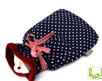 Hot water bottle cover, hot water bottle, hot water bottle cover, optional with hot water bottle