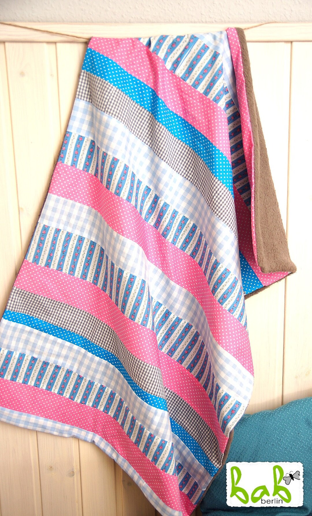 Baby Blanket Cuddly Blanket Patchwork Blanket for Girls Etsy