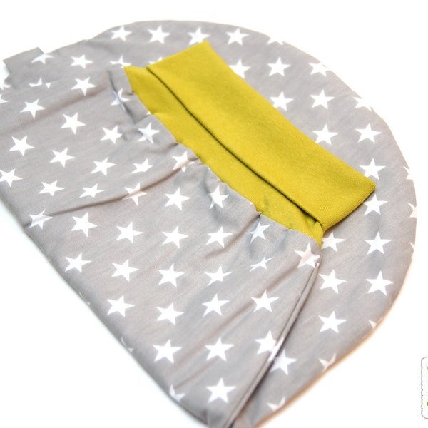 Romper bag, puck bag, sleeping bag for babies, girls or boys, 0-6 months, with stars
