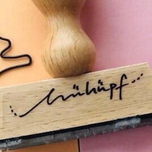 hühüpf …. fröhlicher stempel für ostern, frühling, für feiern und feste - geschenk zu ostern…! osterstempel ostern -ganz ohne hase
