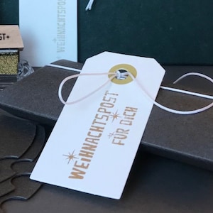 WEIHNACHTSPOST für dich ! stempel für deine weihnachtsbriefe, weihnachtspäckchen und -geschenke / schön verpackt / adventskalender / versand