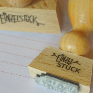 kleiner stempel "einzelstück" - für deine unikate // für handgemachtes // für selbstgemachte einzelstücke