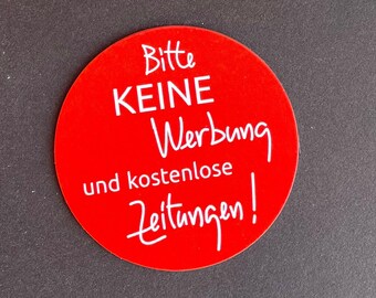 in diversen faben ... 1 magnet für alles :-) … „bitte KEINE werbung und kostenlose zeitungen“