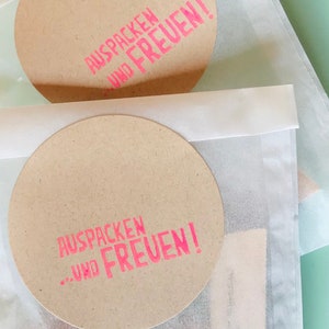 stempel auspacken und freuen ! dekorieren und verpacken... für geschenke, päckchen, briefe , paketpost, überraschungen /schöne verpackung