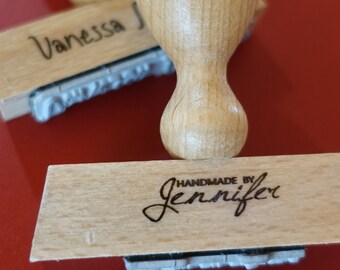 stempel ... für dich handgemacht / unikat / handmade  - individualisiert - personalisiert - mit deinem name oder UNTERSCHRIFT oder text