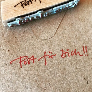 Post für Dich!! - holzstempel für briefe und kleine nachrichten- mit klitzekleinen herzchen....