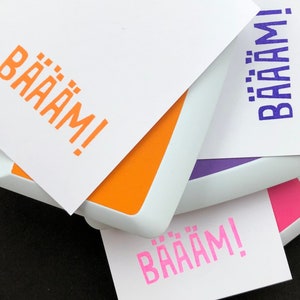 BÄÄÄM ! ! stempel in div. grössen... auch in wunschgröße von winzig bis RIESIG !überraschungen machen BÄÄÄM ! ! kartengestaltung für feiern