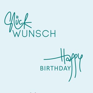 geburtstagsstempel (auch im set) - auf wunsch mit herzerl / geburtstagskarte / geschenke deko