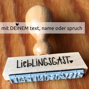 mit DEINEM text, name od. spruch - in handschrift - individueller stempel - handlettering - personalisiert - wunschwort / wunschtext-stempel