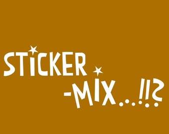 stickermix *wilde mischung* - von aineolleoile - feiner stickermix | aufkleber |sticker | etiketten mischung - bunte rund-ums-jahr-mischung