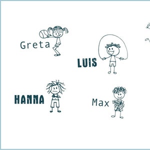 stempel für kinder - personalisiert mit name + zeichnung nach wunsch / geschenk geburtstag einschulung ostern / namensstempel kinder motiv