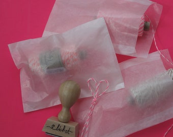 fine medium translucent bags 'M' ... seed bags ... globule bags ... product bags - bags for Advent calendars - various. sizes