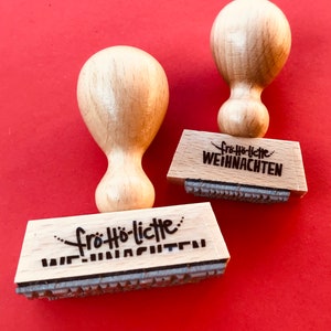frö-hö-liche weihnacht oder weihnachten – stempel – beschwingt in die feiertage inklusive ohrwurm…