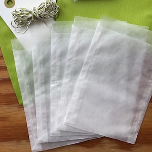 tütchen für postkarten - für DIN A6 : feine GROSSE durchscheinende tüten - größe L / verpackung / schutzfolie für grußkarten /