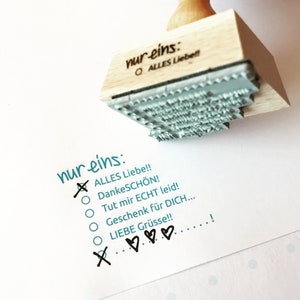 zum ankreuzen und ausfüllen ... stempel für allerlei geburtstagsgeschenke und div. gelegenheiten / gestalte grußkarten / auswahl stempel