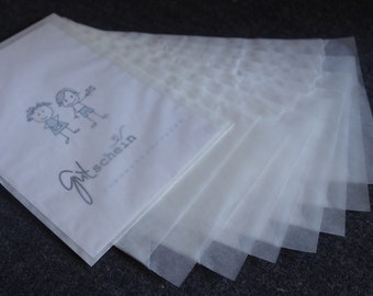 fine VERY LARGE translucent bags - size XL!! 23 x 14.5 mm