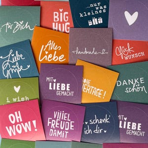 ich will sie ALLE !! 24 motive für alle gelegenheiten - aufkleber sprüche | sticker  | geschenke individuell verpacken |veganems haftpapier
