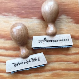 stempel "DU bist einfach TOLL" mit herz!  auch im set! für paare, beste freundinnen, prima mitarbeitende, lover ... best friends forever !