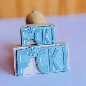 F*CK ! fuck fuck FUCK !! braucht man !  in grossbuchstaben / adventskalender füllen / kleines geschenkstempel - NEU ! zum einführungspreis !