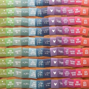 einzeln oder im set ! HIP HIP HURRA ! aufkleber in diversen mischungen für alle gelegenheiten - sticker aus veganem haftpapier für geschenke