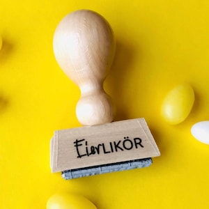 eierlikörchen ! textstempel eierlikör oder eierlikörchen für geschenke aus der küche- geschenk zu ostern…! osterstempel
