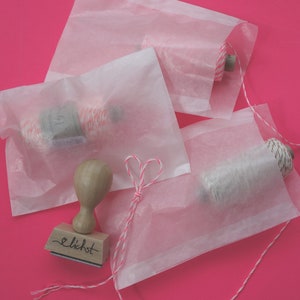 fine SMALL bags made of glassine size S flat bags bags product packaging transparent bag of flower seeds different sizes image 3