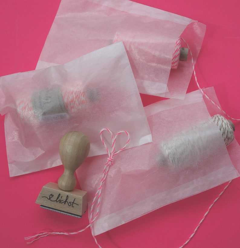 fine SMALL bags made of glassine size S flat bags bags product packaging transparent bag of flower seeds different sizes image 3