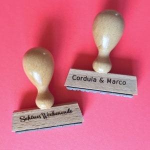 BESTSELLER stempel nach DEINEM wunsch mit name, text od. spruch / namensstempel / textstempel /personalisierter individualisierter stempel Bild 3