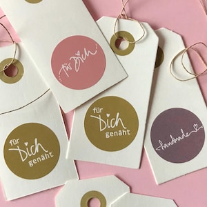 handmade und genäht - aufklebermischung für alle näherinnen!!  aus veganem haftpapier ... und in tollen farben