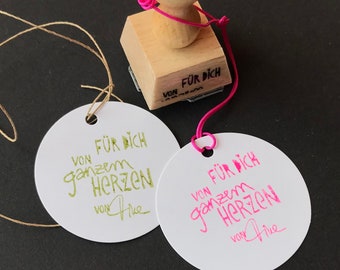 personalisiert!! für VERKÄUFERINNEN -  stempel mit logo, unterschrift, text oder punktlinie - oder PUR