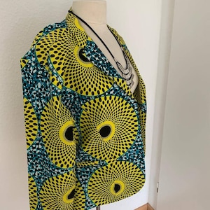 African blazer size 40 sun yellow