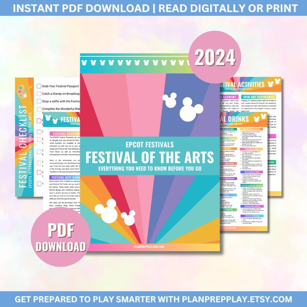 Epcot 2024 Festival of the Arts Etsy