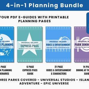 2026-2027 Universal Orlando Vacation Planner PDF | Original Design | 3 Parks | Rides, Entertainment, Dining, Express Pass | Free Update image 2