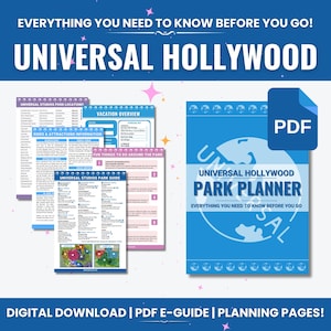 2026-2027 Universal Hollywood Vacation Planner PDF | Rides, Entertainment, Dining, Express Pass | Free Update
