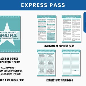 2026-2027 Universal Orlando Vacation Planner PDF | Original Design | 3 Parks | Rides, Entertainment, Dining, Express Pass | Free Update image 7