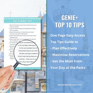 Disneyland Genie Guide, Tips and Planner Genie Plus Toon Town Updated Disneyland California 2024-25 Update April 2024 image 3
