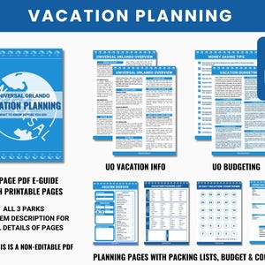 2026-2027 Universal Orlando Vacation Planner PDF | Original Design | 3 Parks | Rides, Entertainment, Dining, Express Pass | Free Update image 3