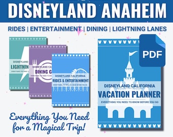 Disneyland Complete Parks Guide and Vacation Planner 2026-2027 | 2 Parks | Lightning Lanes, Rides, Entertainment, Dining