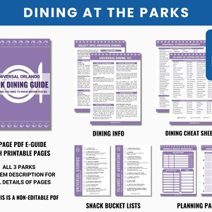 2026-2027 Universal Orlando Vacation Planner PDF | Original Design | 3 Parks | Rides, Entertainment, Dining, Express Pass | Free Update image 6