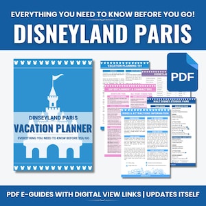 Disneyland Paris Complete Parks Guide and Vacation Planner 2025 | Updates Automatically | 2 Parks | Rides, Entertainment, Dining, DPA Pass