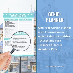 Disneyland Genie Guide, Tips and Planner Genie Plus Toon Town Updated Disneyland California 2024-25 Update April 2024 image 5